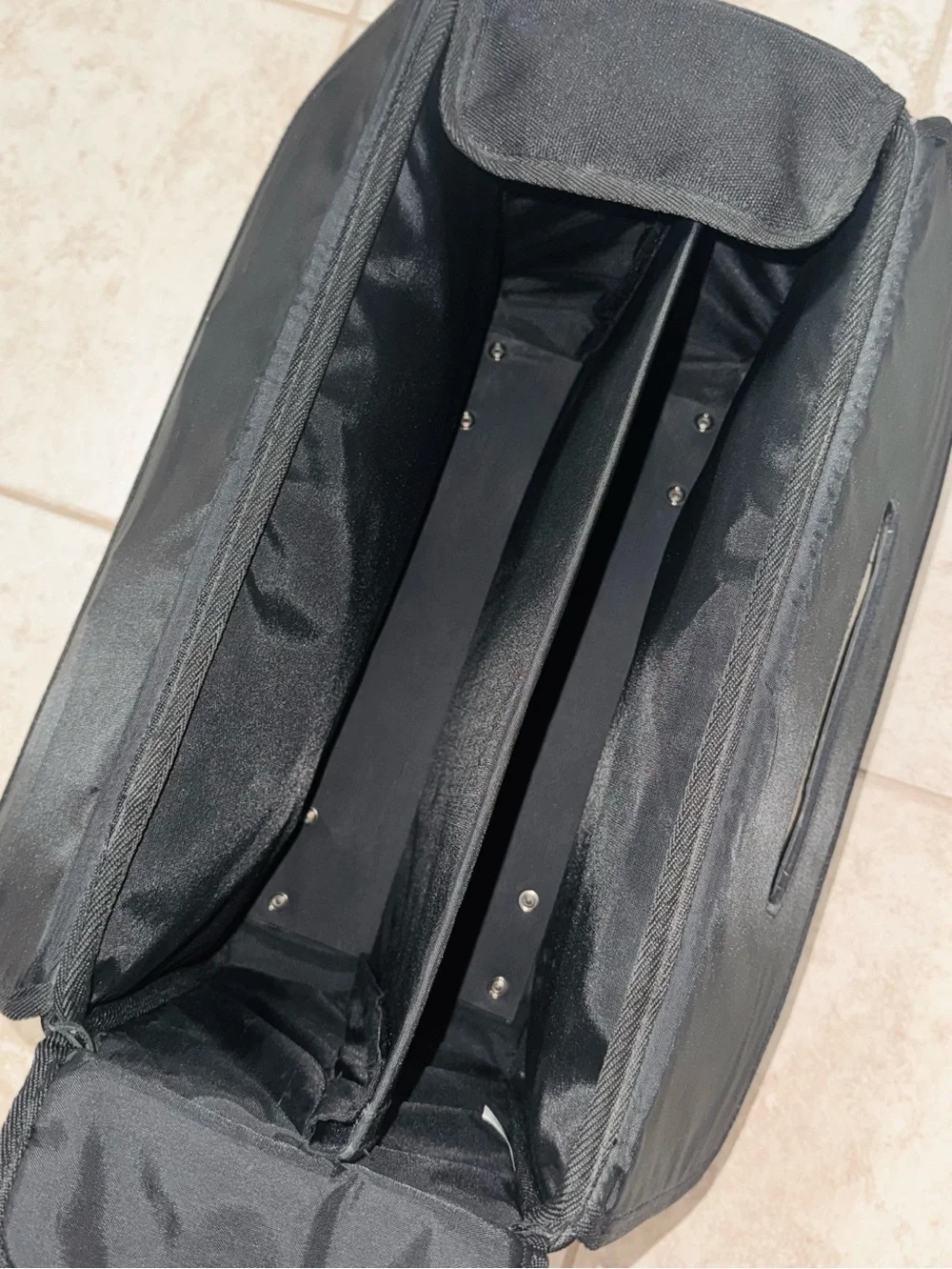 Rolling Briefcase Laptop Suitcase with Wheels Black
